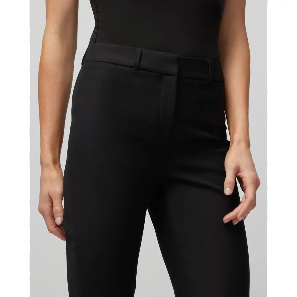 WHBM Elle Slim Trouser Comfort Stretch Pants black sz 12 new $99 WP104